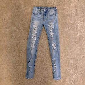 American Eagle Ripped Skinny Jeans